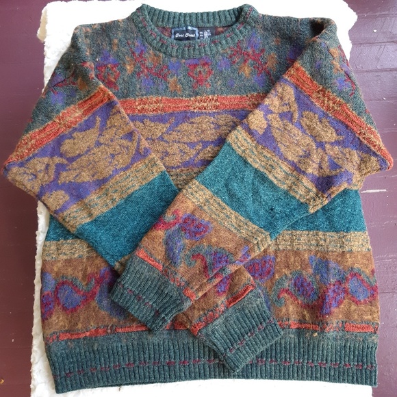 Vintage Other - Cosi Crest Vintage chunky Grandpa sweater